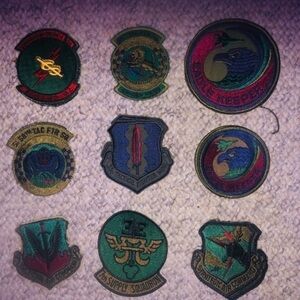 Vintage Military Squadron / Unit Patches Subdued and Some Rare